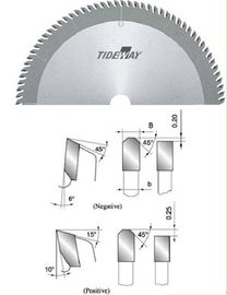plasitic स्टील काटने के लिए अक्षीय दांत TCT परिपत्र देखा ब्लेड, plexiglass