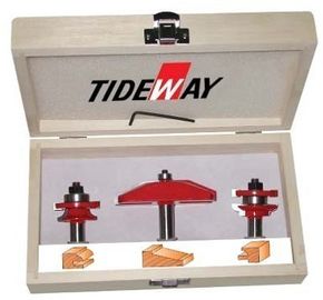OEM 45 # कार्बन woodworking के लिए रंगा रंग के साथ स्टील रूटर बिट सेट